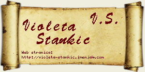 Violeta Stankić vizit kartica